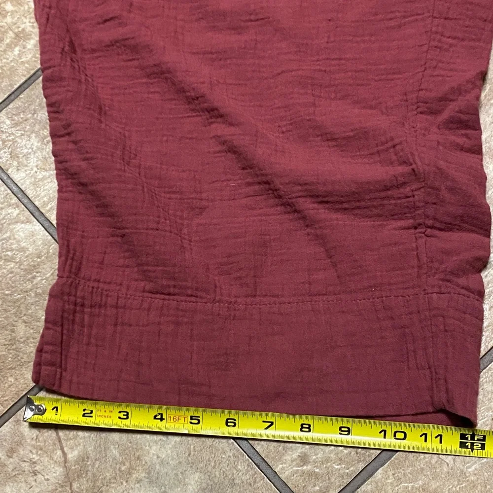 Coldwater Creek 3X Comfy Cotton Burgundy Capris Stretchy Casual Athleisure - Picture 9 of 11